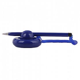 Ручка шарик. на липучке DV Stop pen на пружине, синий корпус
